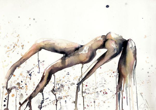 Sydney Artist Leni Kae See Me Rise Goddess Awakening Ascension Watercolour Art