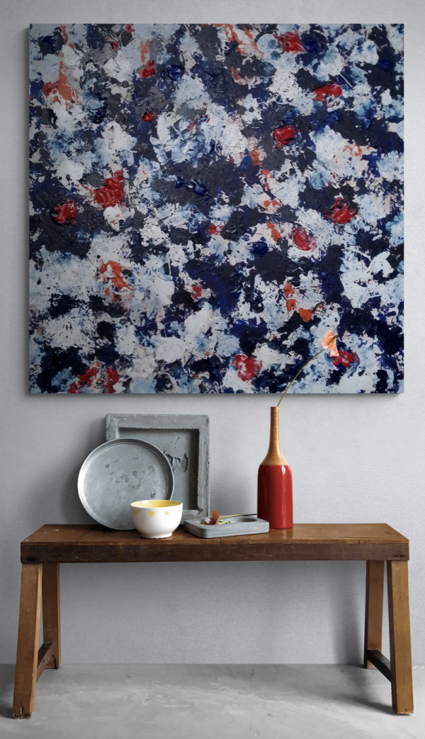 Alina Zorkina Abstract Painting Red Kites