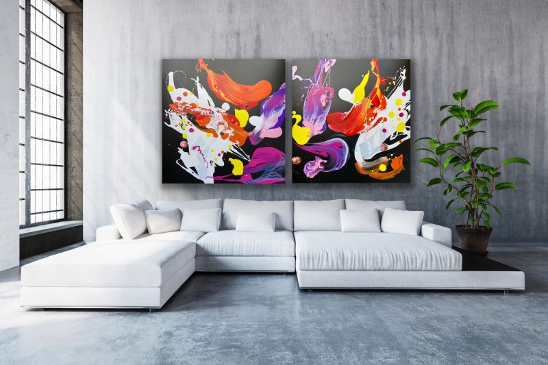 STUDIO SALE…Monarch diptych