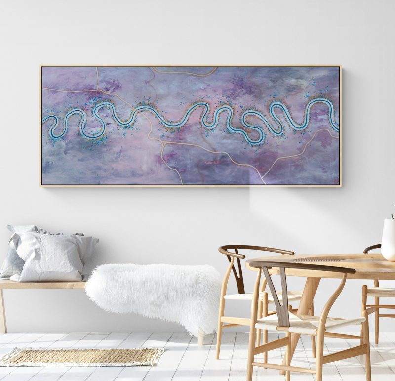 Meandering The Lavender Sunrise