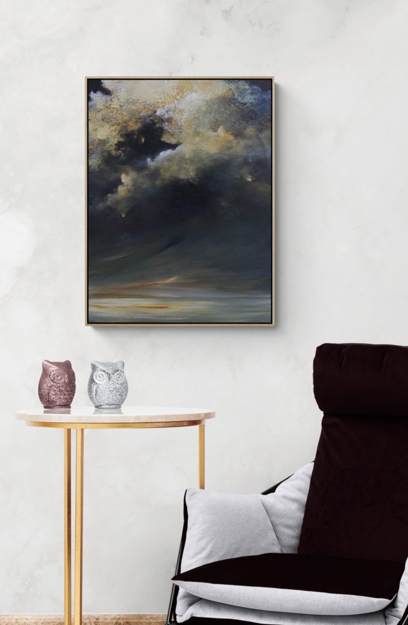 Beyond The Misty Ocean (Framed)