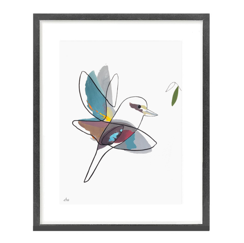 True Motion Kookaburra I  Framed