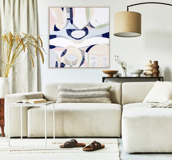 Stylish Interior Design Composition Of Cozy Living Room With Moc