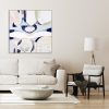 Blank Picture Frame Mock Up In Beige Room Interior , 3d Renderin
