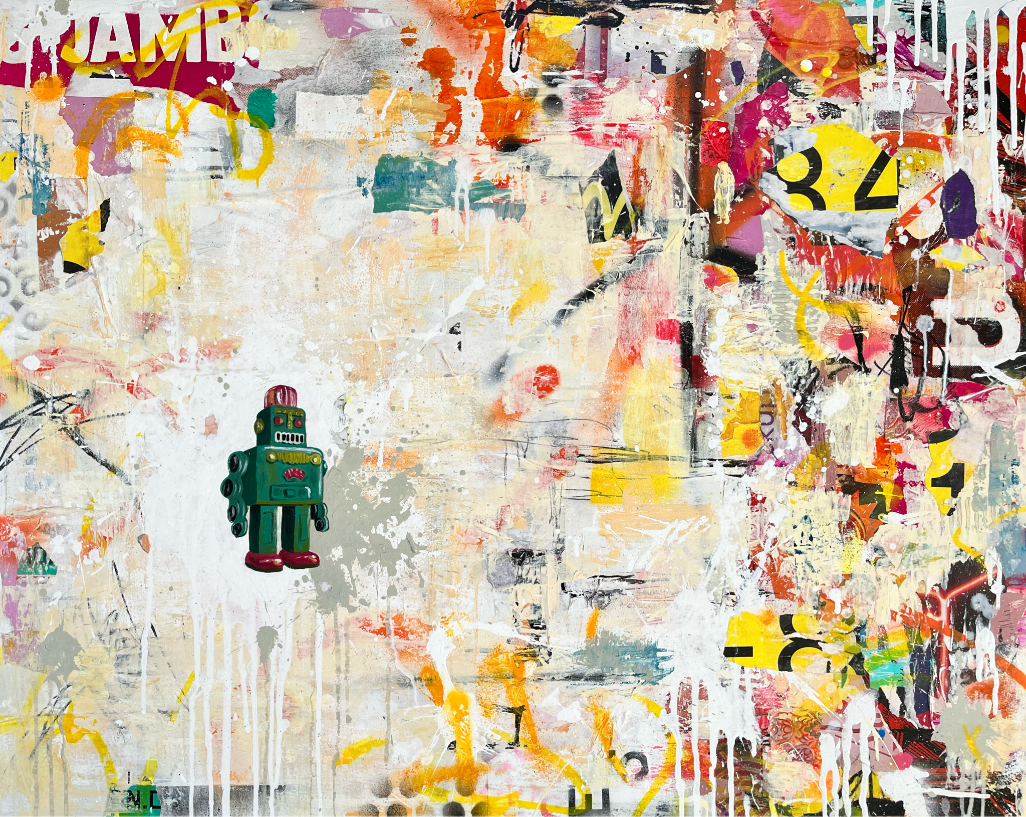 Robot Love Cold Ghost Brendan Walsh Gestalt Art Exhibition Melbourne Gold Coast Art Lovers Australia