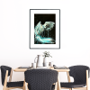Sydney Artist Leni Kae Egret Painting Lounge Room Dining Room Interior Design Mockup