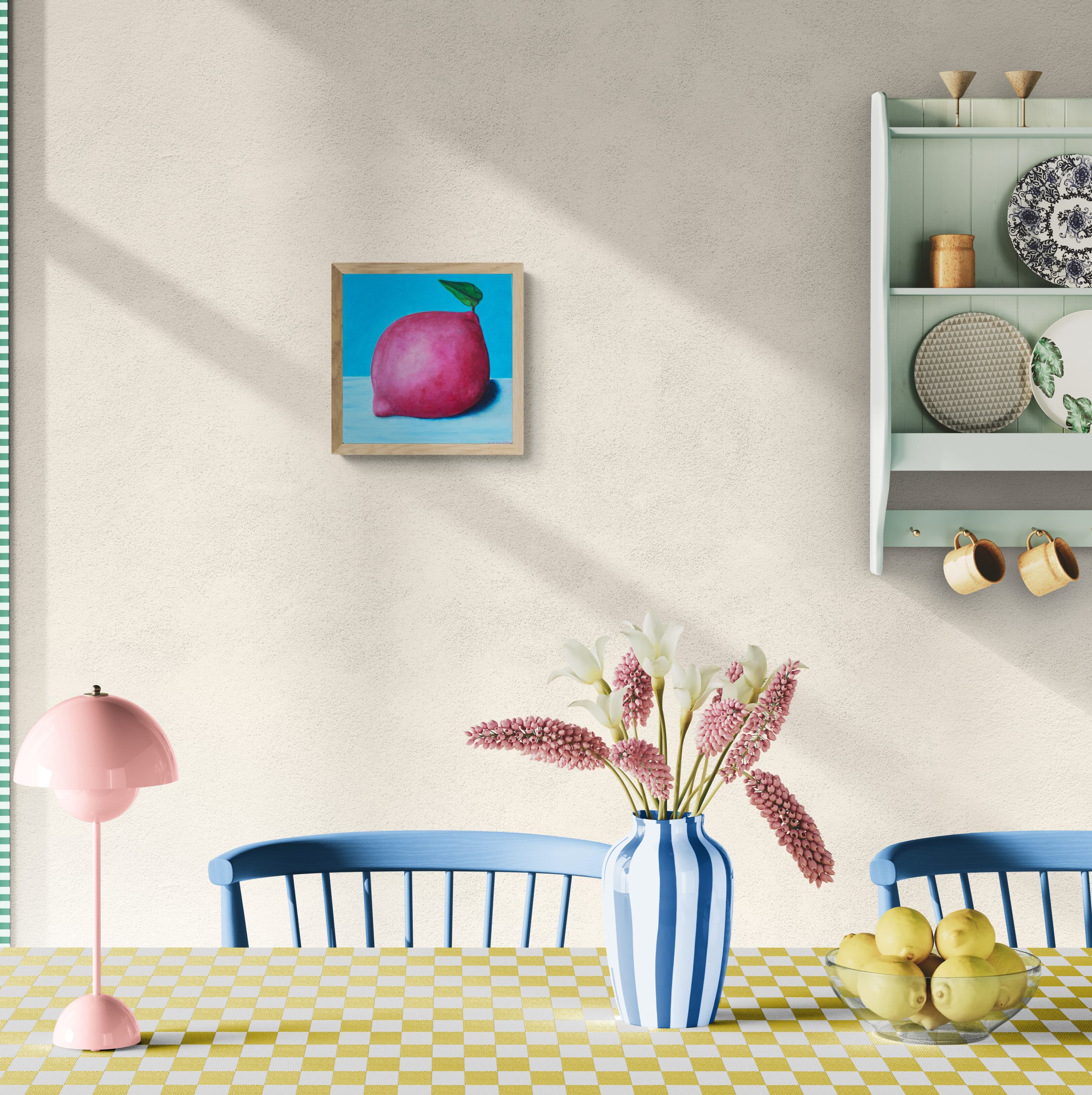 Colorful Farmhouse Style Dining Room