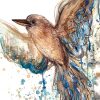 1. Sydney Artist Leni Kae Kookaburra Winged Spirit Watercolour On Paper