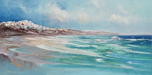 100 Summer Vibes Santorini 123x61cm