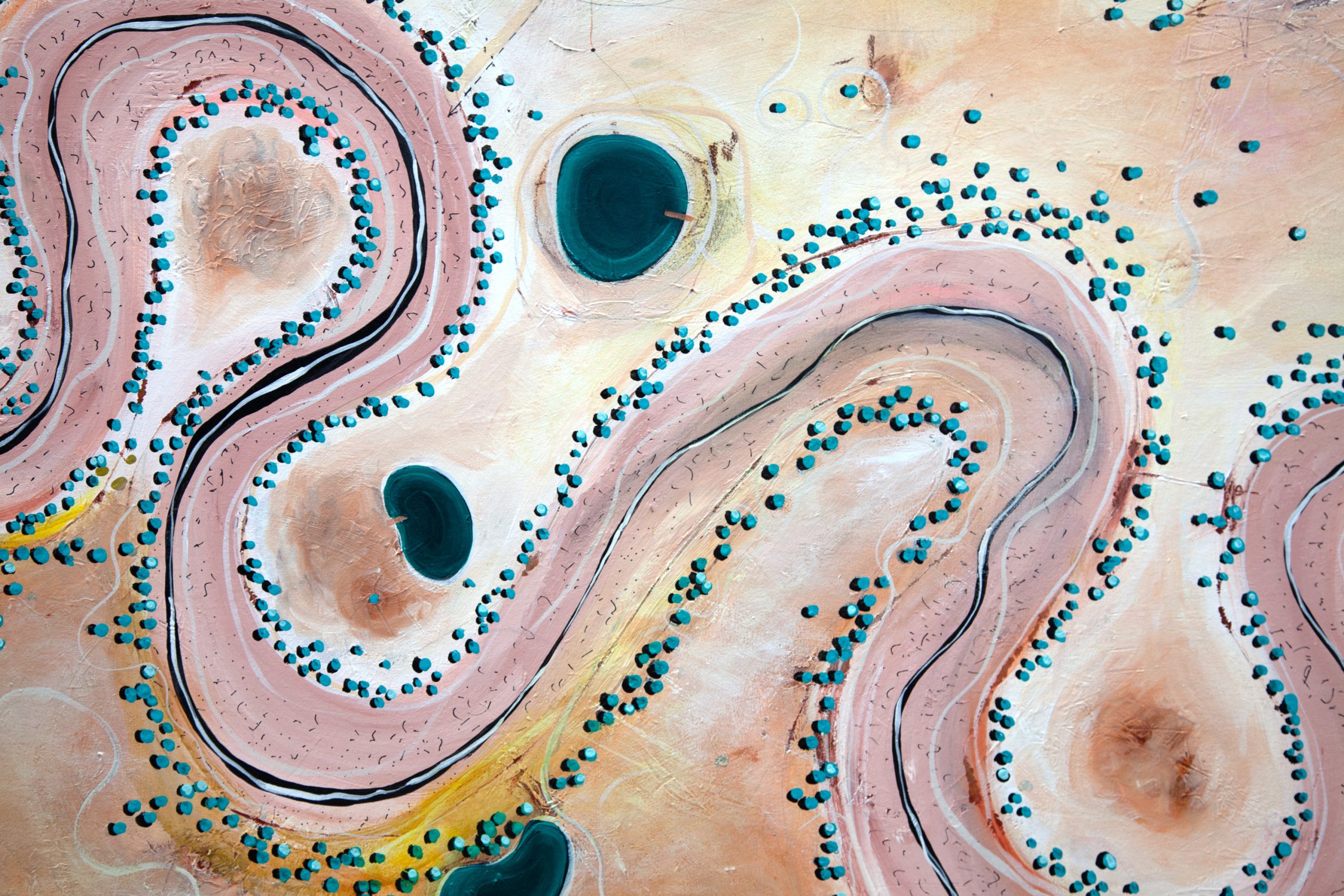 Tania Chanter Meandering Through The Salty Plains Detail