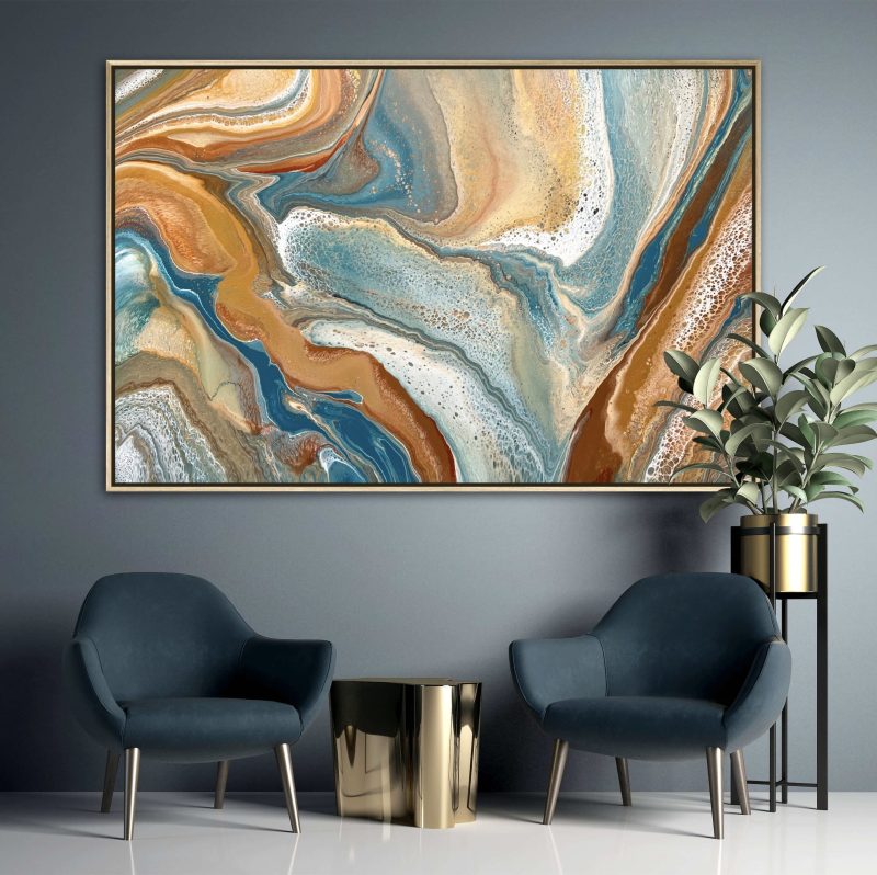 Flowing over Earth and Sand