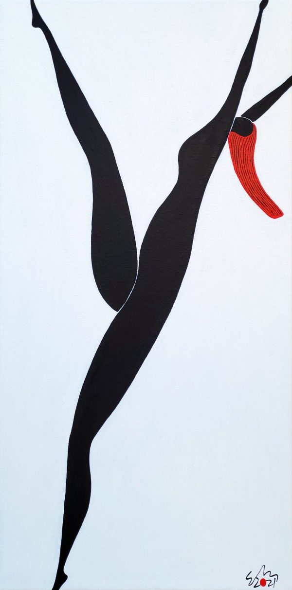 Ecstatic Dance 2021 Acrylic On Canvas 30.5cm X 61cm X 1.5cm
