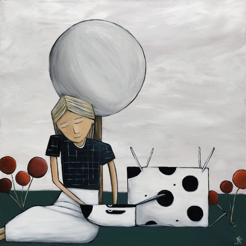 Girl With Dog 1 Al Copy 800x803