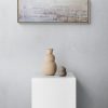 Modern Ceramic Vases On Plinth (1)