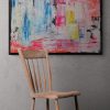 Rustic Wooden Chair Next To Bare Wall 2