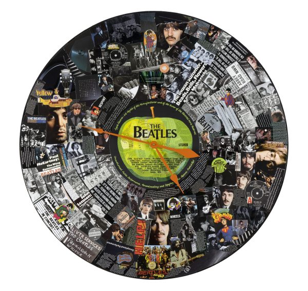 Sue Dowse The Beatles Vinyl Clock Primary