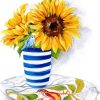 Sunflower And Budgie Web