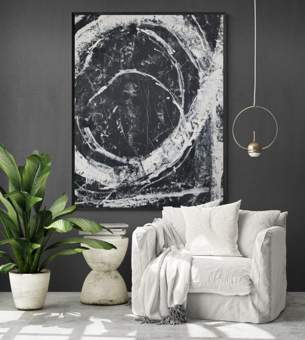 Tropical Living Room With Chair And Large Plant