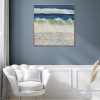 Alanah Jarvis Ocean Art Grey And White Interior Beach Painting