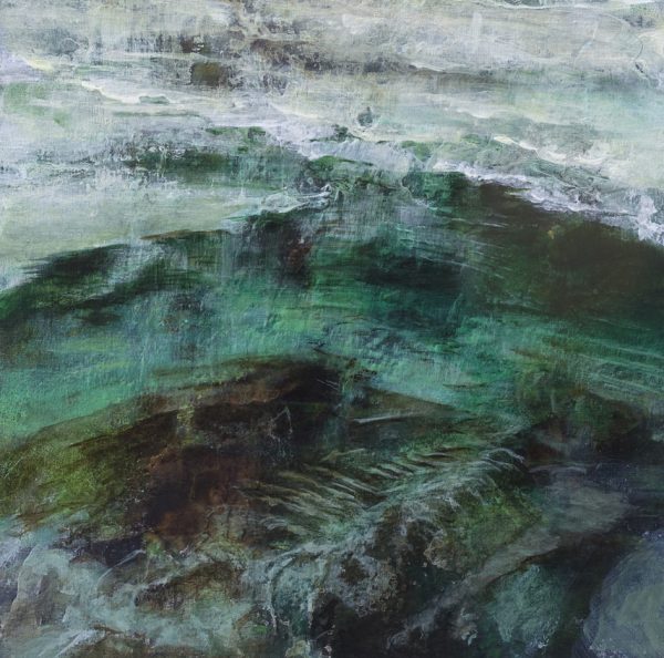 Patriciawalshstudio Tide Pool Byron Acrylic On Wood