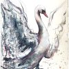 Sydney Artist Leni Kae Swan Dance Original Painting On Paper (1)