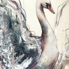 Sydney Artist Leni Kae Swan Song Animal Spirit Art Closeup