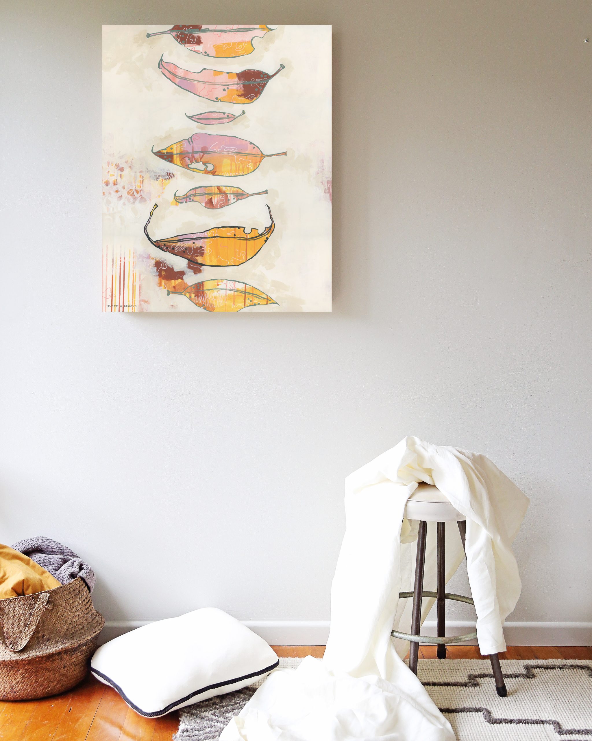 Smith & Brooks Gum Leaf Story Art For Your Home Australian Style Art For Interiors Australian Art Ready To Hang 06