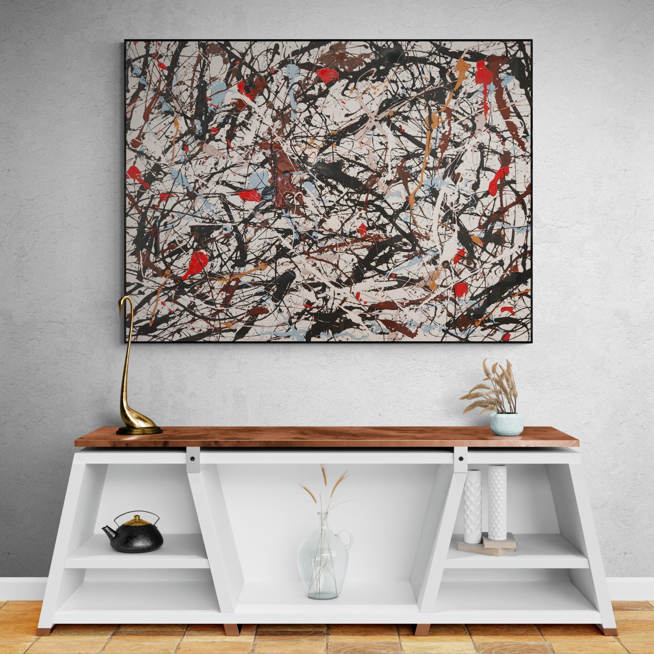 Hallway With Modern White Cabinet 4