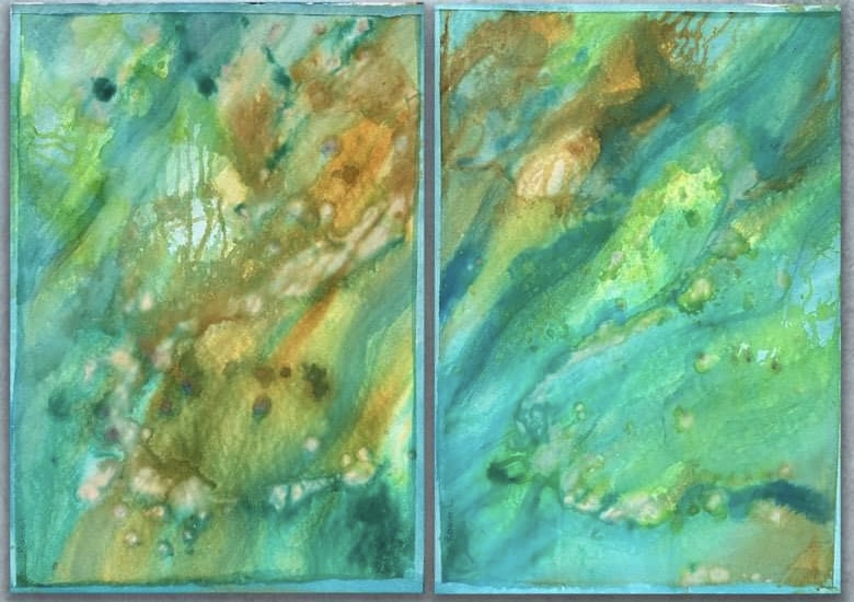Waters Edge Diptych