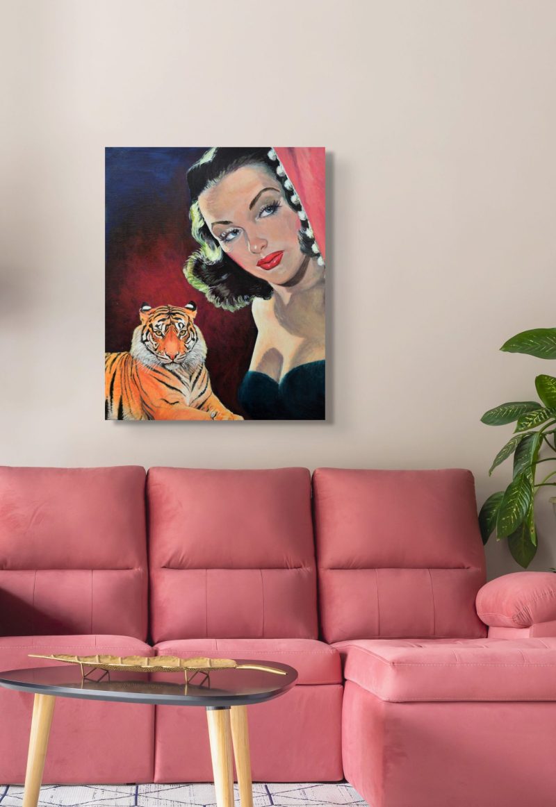 Circus Mystery – original pop art pulp painting