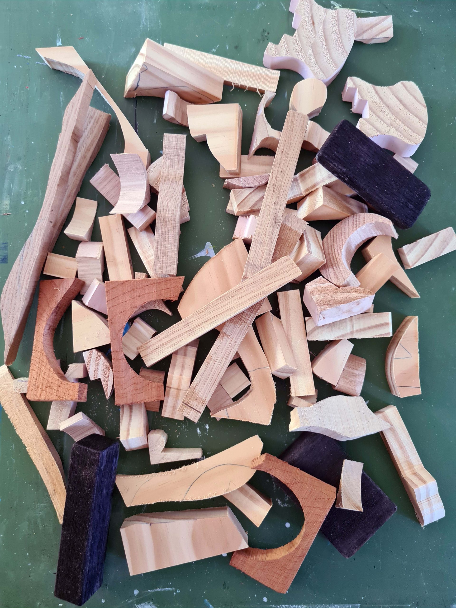 Collection Of Off Cut Timber Pieces