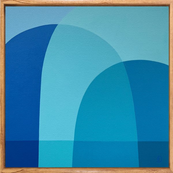 Charlotte De Pace Shadowscape I Natural Frame Example Art Lovers Australia