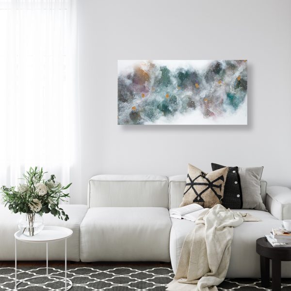 Wall Mockup In Scandinavian Interior. Interior Wall Mockup. Wall Art. 3d Rendering, 3d Illustration