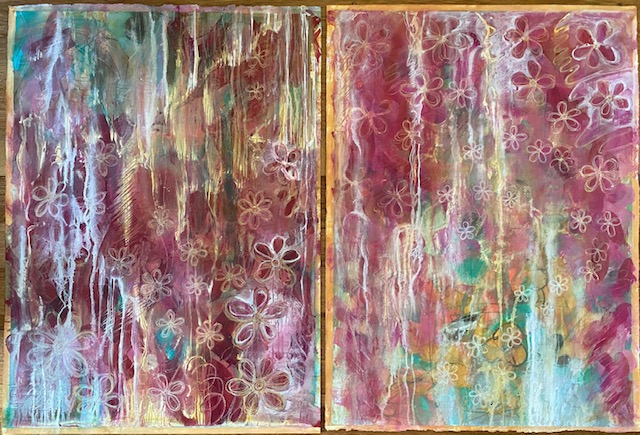 Diptych – Spring Showers
