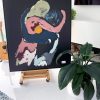Contemporary Painting Couple Kissing Body Bloom Ix Colourful Sarah Jane Art