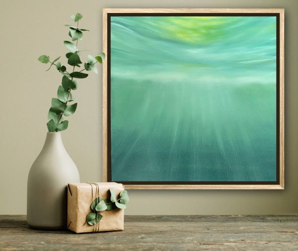 Feels Like Coming Home Alanah Jarvis Underwater Painting Green Interior
