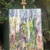 Gum Trees And Wattle By The Creek Studio View