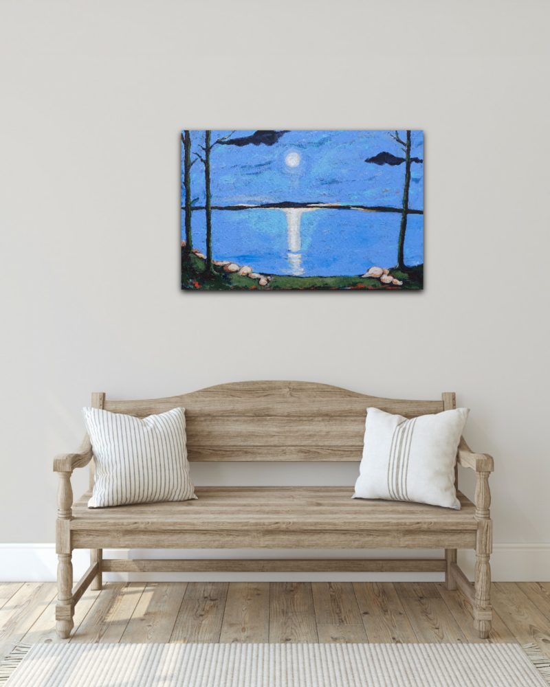 Moon over the River – Homage to Munch