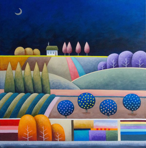 Blue Midnight No.2 30x30 Large