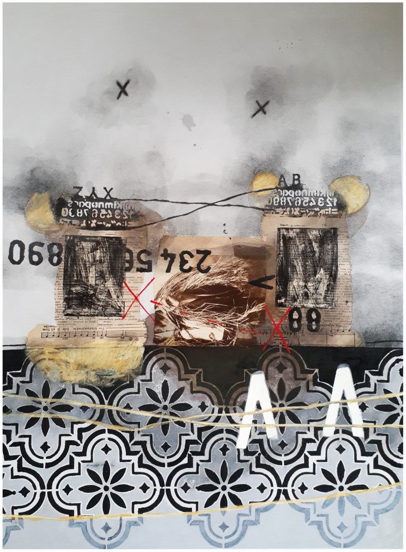 Composition No 358 Two White Arrows