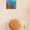 Charlotte De Pace Little Rainbow Shadows Insitu Above Chair Art Lovers Australia