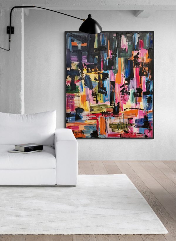 Industrial Style Living Room With Comfy Sofa (2)