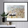 Lyn Graham Snake 1 Watercolour On Cotton Paper 59.5 X 41.5 In Situ Sideboard
