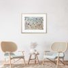 Lyn Graham Wren 2 Watercolour On Cotton Paper 59.5 X 41.5 In Situ Chairs