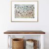 Lyn Graham Wren 2 Watercolour On Cotton Paper 59.5 X 41.5 In Situ Sideboard