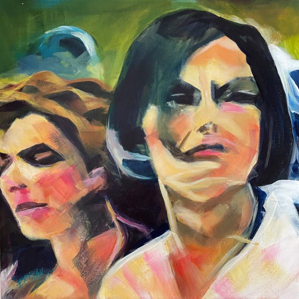 Rome Lady Looking Back