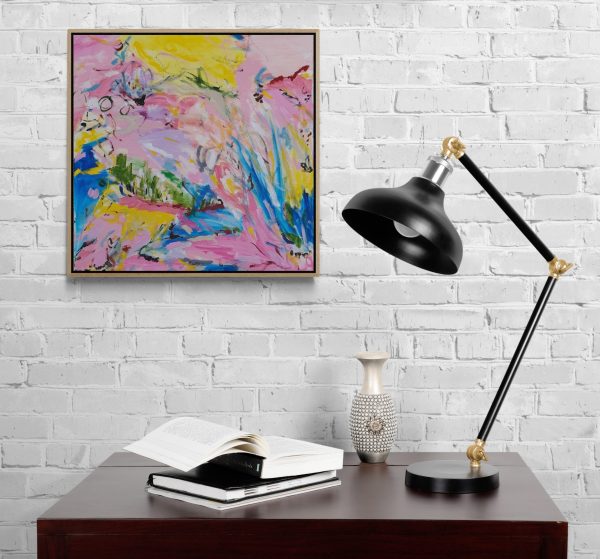 Small Desk With Black Lamp (2)