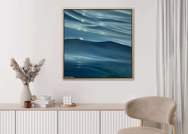 Alanah Jarvis Ocean Art On White Interior Framed