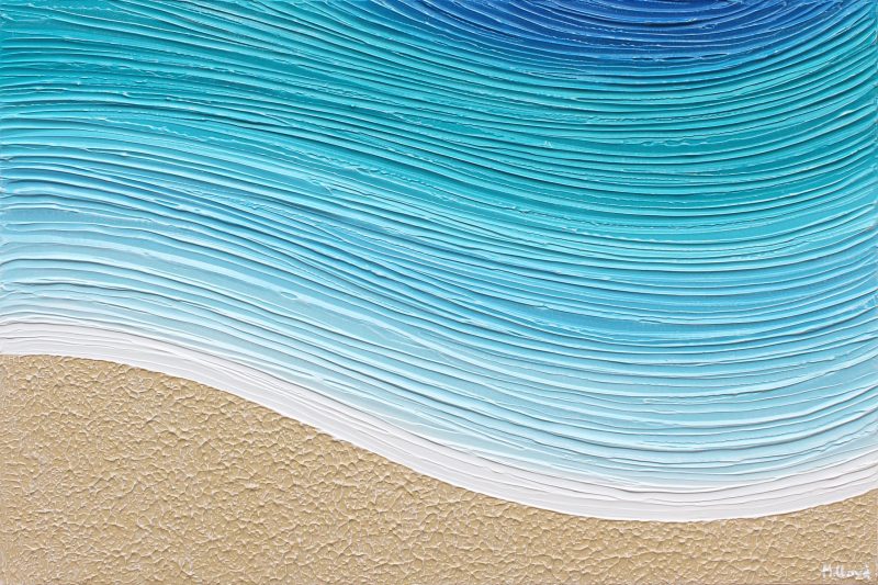 Lifes a Beach – Turquoise Textured Abstract