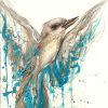 Sydney Artist Leni Kae Blue Winged Kookaburr Spirit Bird Art